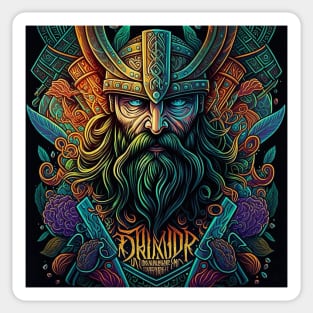 trippy Viking Sticker